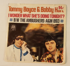 BOYCE &amp; HART I Wonder What She&#39;s Doing Tonight? 7&quot; Vinyl 1967 A&amp;M 893 w/ Sleeve - £10.12 GBP