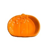 Harvest Fall Pumpkin Dish, Orange Perfect For Nuts/Candy Decorating. 6 I... - $17.70