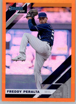 2019 Donruss Holo Orange 147 Freddy Peralta  Milwaukee Brewers - £3.13 GBP