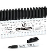 Dry Erase Markers, 16 Pack Black Whiteboard Markers,Fine Tip Dry Erase M... - €11,83 EUR