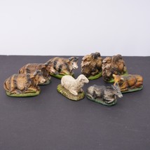 Vintage Lot 8pc Christmas Nativity Animal Lot Camels Sheep Donkey Cows I... - $988.16 MXN