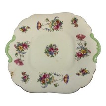 Vintage Aynsley Pembroke England Bone China Floral 10&quot; Serving Platter w Handles - £52.47 GBP