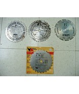 Lot of Circular Steel Table Saw Blades 7 1/4&quot; Inch *USED* - $379.96 MXN