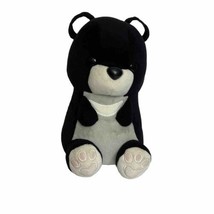 Bellzi Moonbi Black &amp; White Teddy Bear Plush Toy HTF 10” Stuffed Animal - £12.63 GBP