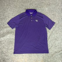 Nike Men Shirt Large Purple White Polo Golf DriFit Tour Performance Torr... - $24.98