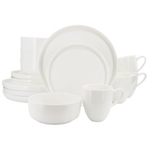 Gibson Elite Annual Rings 16 Piece Bone China Dinnerware Set in White - $1,524.00 MXN