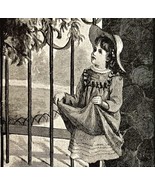 1878 Print Our Little Ones Lessons In English 6 x 4.75&quot; Antique - $19.99