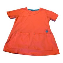 Carhartt Force Women’s Scrubs Short Sleeve Pink Stretch Pockets Size XS ... - $21.49