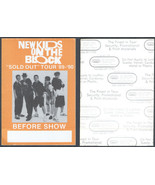 New Kids on the Block OTTO Cloth Before Show Pass from the 1989-90 Sold ... - £5.38 GBP