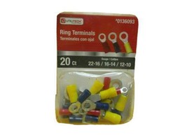 Utilitech Ring Terminals 22-16 / 14-14 / 12-10 Total Of 20 - $15.35