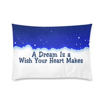 A Dream is A Wish Quote Pillow Case 30&quot; x 20&quot; (2 Sides) - $431.73 MXN