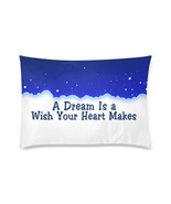 A Dream is A Wish Quote Pillow Case 30&quot; x 20&quot; (2 Sides) - $31.91 CAD