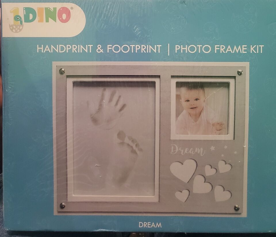 dino handprint and foot print photo frame kit - $37.39