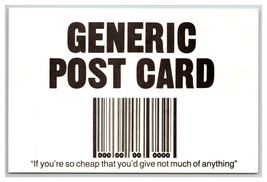 Generic Humor Comic Barcode Greetings UNP Continental Postcard O21 - £2.70 GBP