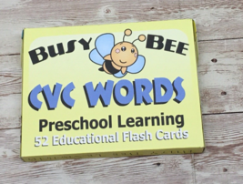 CVC Words - Busy Bee Preschool Learning - 52 Educational Flash Cards - £7.14 GBP