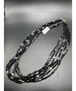 Park Lane Twist &amp; Shout Beaded Necklace Black &amp; Gold - NIB - Free Shipping - $25.00