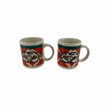 lot of 2 VTG Gibson Coffee Tea Housewares Christmas Holiday Ceramic Mug Cup - $11.20