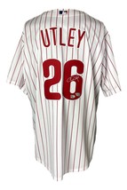 Chase Utley Signed Philadelphia Phillies Nike Replica Baseball Jersey Fa... - £434.76 GBP
