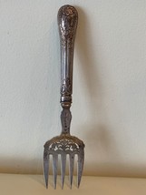 Antique Harrison Brothers &amp; Howson Sterling Silver Serving Fork 122 Grams - £153.68 GBP