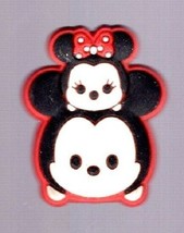 Mickey & Minnie Zumi Croc Shoe Button Charm - Red & Black - Disney - 1 3/4" x 1" - $3.91