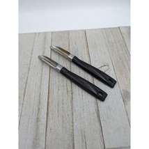 Set of 2 EKCO Stainless Steel #2 Serrated Corer USA 7 3/4&quot; Black Handle - £13.54 GBP