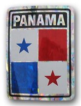 K&#39;s Novelties Wholesale Lot 12 Panama Country Flag Reflective Decal Bump... - £10.17 GBP