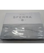 Sferra Tovino King indigo Duvet Abstract Design Cotton Sateen Jacquard I... - $261.25