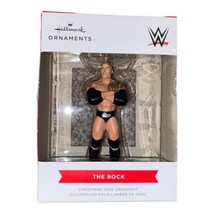 Hallmark Red Box WWE Dwayne &quot;The Rock&quot; Johnson Christmas Tree Ornament *New - £10.17 GBP