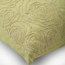 Yellow Throw Pillow Covers 16&quot;x16&quot; Silk, Rosy Yellow - £31.94 GBP+