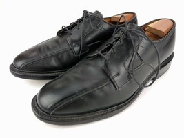 Mens ALLEN EDMONDS Oxford HILLCREST BLACK Leather Shoes Size 10 D Made I... - $37.00