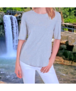 Eileen Fisher VINTAGE Top X Small 2 4 Classic Tee Shirt Organic Cotton G... - $54.75