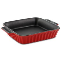 Crock-Pot Denhoff 8 in. Non-Stick Ribbed Casserole in Red - $67.99