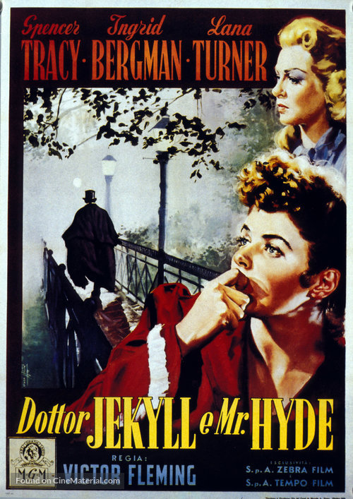 Primary image for  DR. JEKYLL AND MR. HYDE POSTER Italian 27x40 IN INGRID BERGMAN 