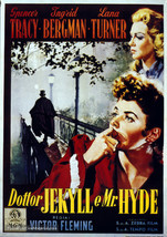  DR. JEKYLL AND MR. HYDE POSTER Italian 27x40 IN INGRID BERGMAN  - £28.03 GBP