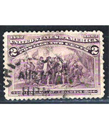 US 1893  Fine Used Stamp Scott  # 231 Columbian Exposition Issue 2c. #9 - $1.08