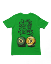 Billiards t shirt, pool hall shirt, solids and stripes tee, funny pool p... - $24.95