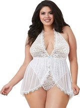 NEW Dreamgirl White Queen Size Teddy - $10.88