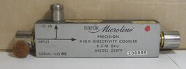 NARDA MICROLINE PRECISION HIGH DIRECTIVITY COUPLER MODEL: 23379 8.5-18GH... - $69.99