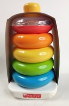 Fisher-Price Rock-a-Stack Toy 5 Stacking Rings Developmental Baby Toy GW58 - £7.59 GBP
