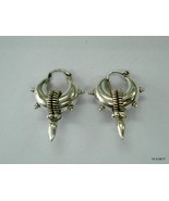 Traditional Design Sterling Silver Earrings Hoop Earrings Bellydance Jew... - £62.51 GBP