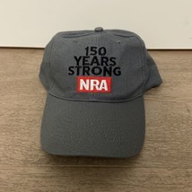 NRA 150 Years Strong Est 1871 Gray Adjustable Hook &amp; Loop One Size Hat B... - $12.00