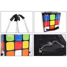 1 Pcs Women Magic Cube Handbag Durable Anti-wear PU Leather Shoulder Bags Fashio - £23.19 GBP