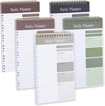 To Do List Notepad 5.2&quot; x 7.9&quot; Daily Planner To Do List 5 Pack - $14.55