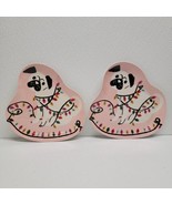 Wondershop Pug Dog and Lights 2 Pink Melamine Christmas Plates by Target - $19.70