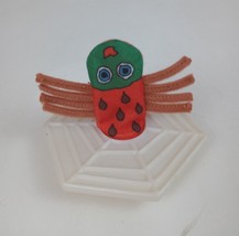 Vintage 1994 Eric Carle #3 Very Busy Spider Finger Puppet McDonald&#39;s Toy - £3.86 GBP