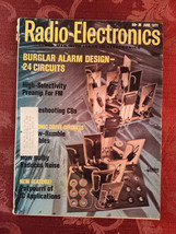 RADIO-ELECTRONICS Magazine June 1971 Burglar Alarm Design 24 Circuits - £12.94 GBP