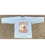 Vtg Houston Oilers Shirt-M 10-12-Light Blue 3/4 Sleeve Tee-Single Stitch... - $31.86 CAD