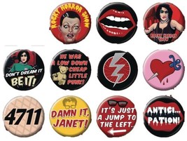 The Rocky Horror Picture Show Metal Button Assortment of 11 Different NE... - $15.93