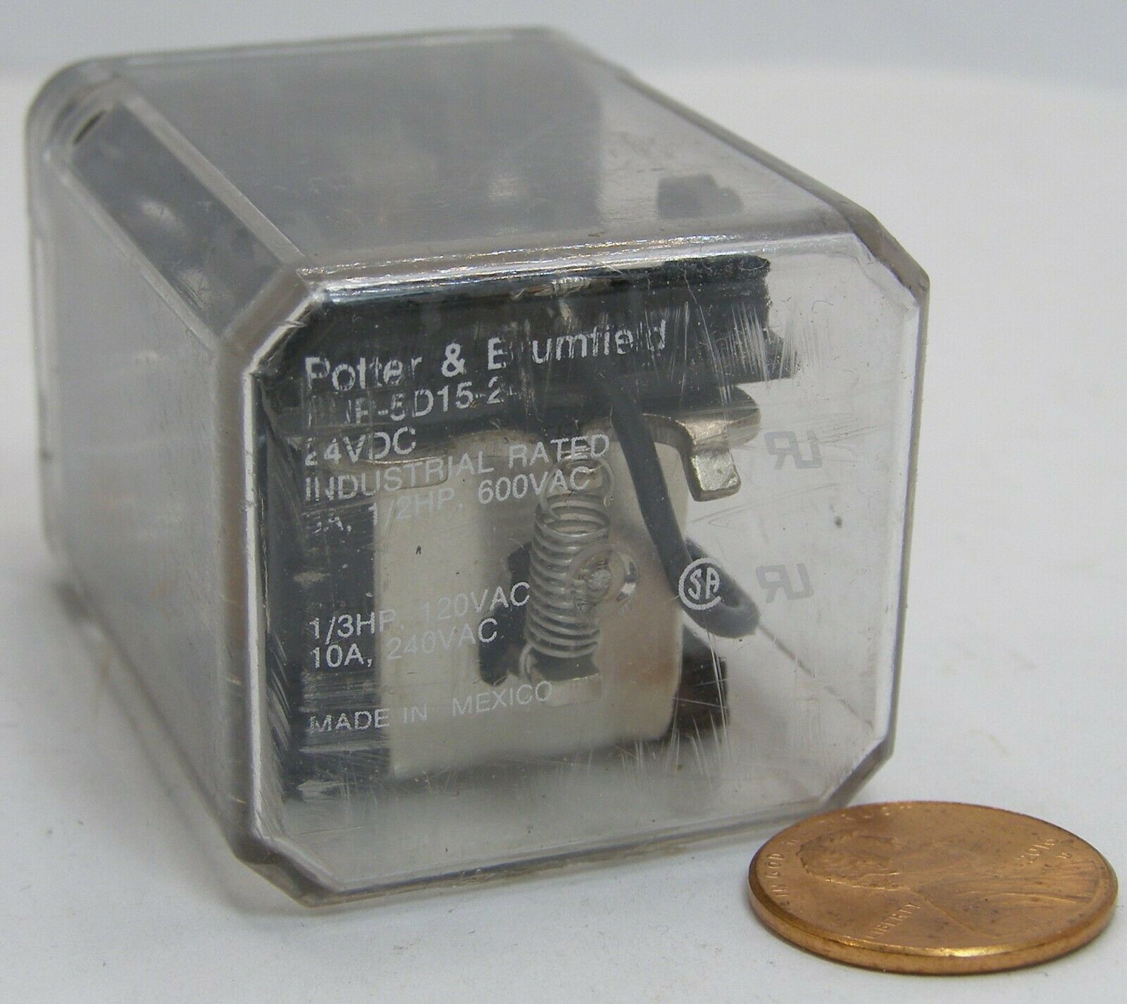 Potter &amp; Brumfield Relay KUP-5D15-24 5 pin 24vdc 600vac  1ct. - $7.99