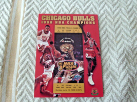 1998  CHICAGO  BULLS  NBA  CHAMPION  FINALS  NUMBERED   5 X 3.5 &quot;  JUMBO... - $39.99